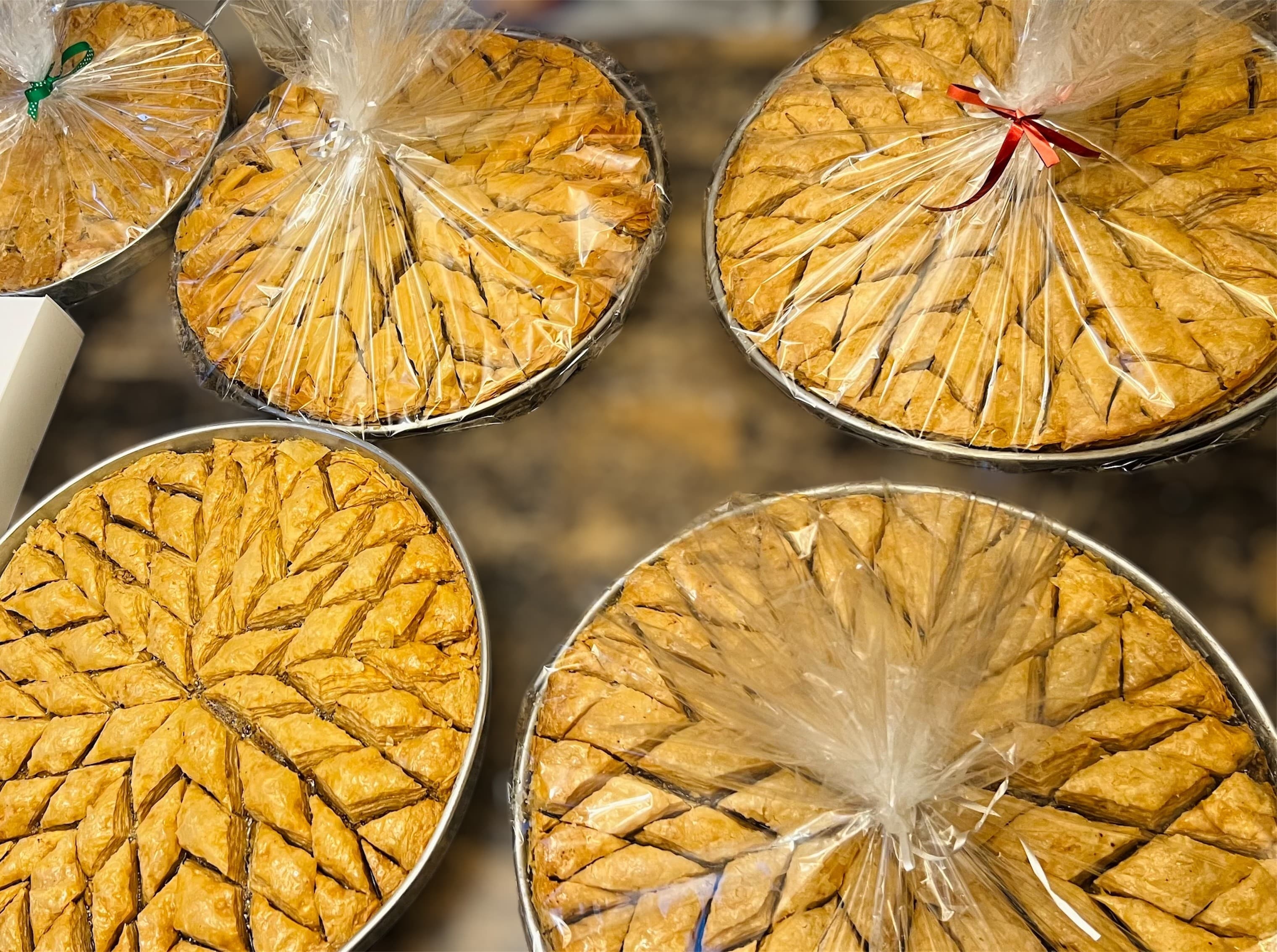 Donika's Albanian baklava — paper-thin phyllo and walnuts in an aromatic syrup